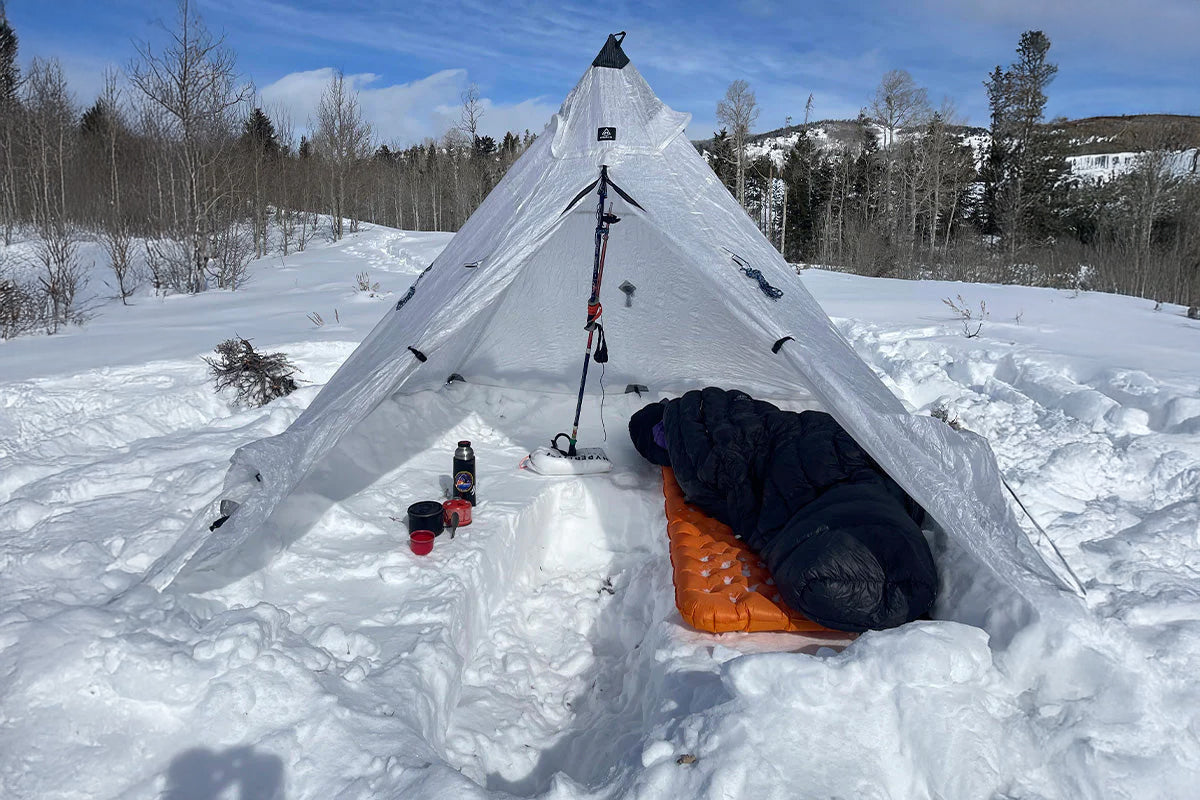 PITCHING AN ULTAMID 2 IN SNOW WITH NOLS INSTRUCTOR, JEFF WOHL
