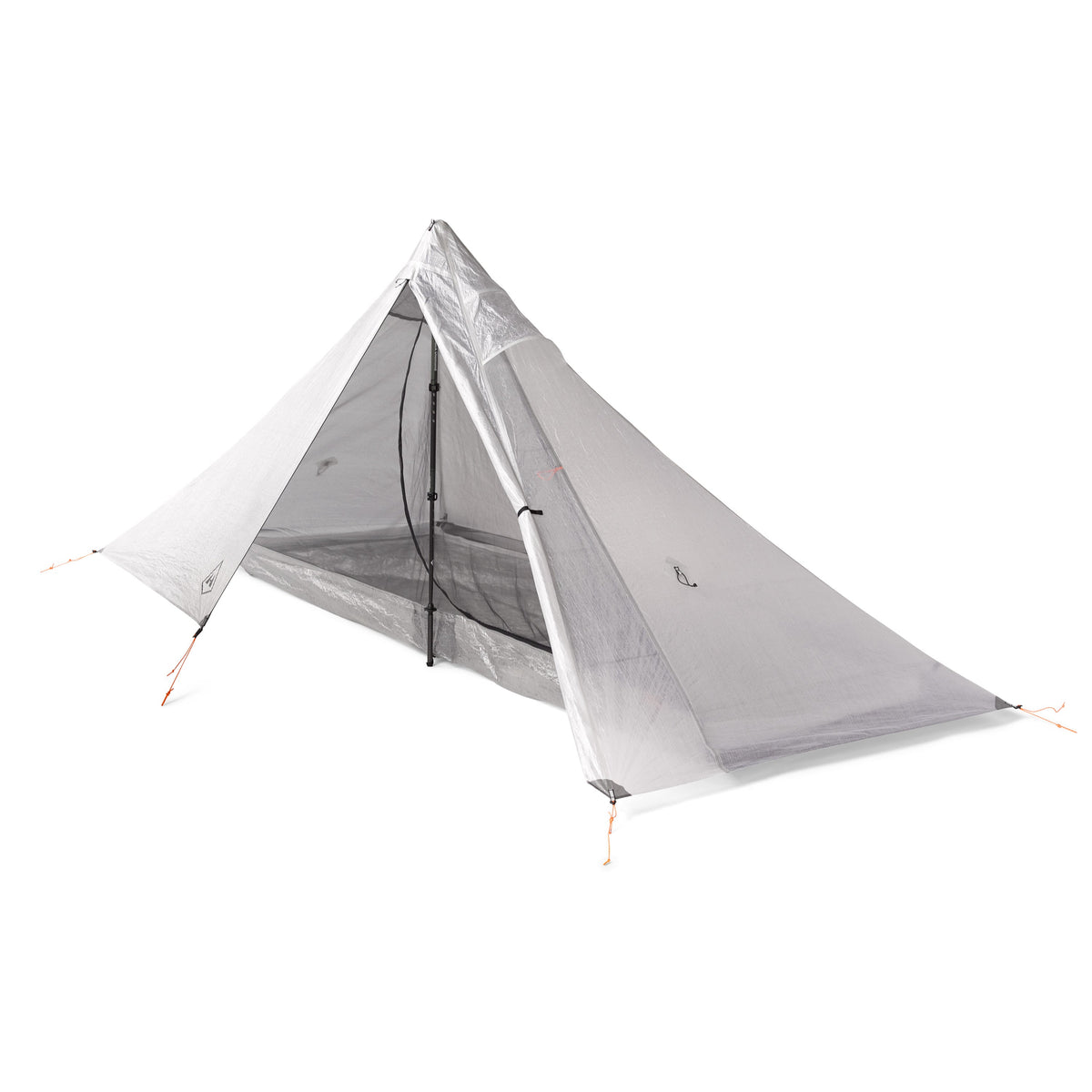 Front view of the Hyperlite Mountain Gear Mid 1 Tent made from Dyneema® Composite Fabrics #color_white