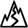 Mountain icon with trail leading to the peak.