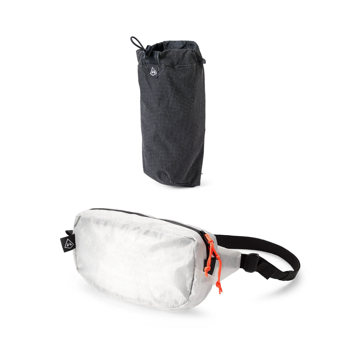Front view of Hyperlite Mountain Gear's Wander Bundle in White
