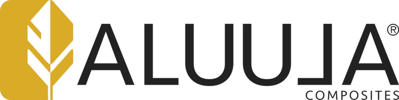 ALUULA Composites logo with a gold and black design.