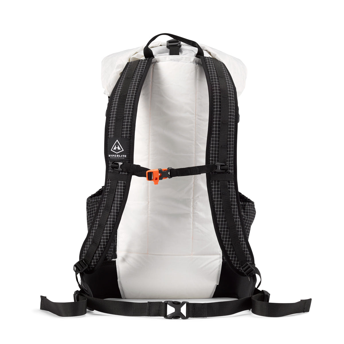 Rear view of the Hyperlite Mountain Gear Elevate 22 showing the shoulder straps with thumb loops